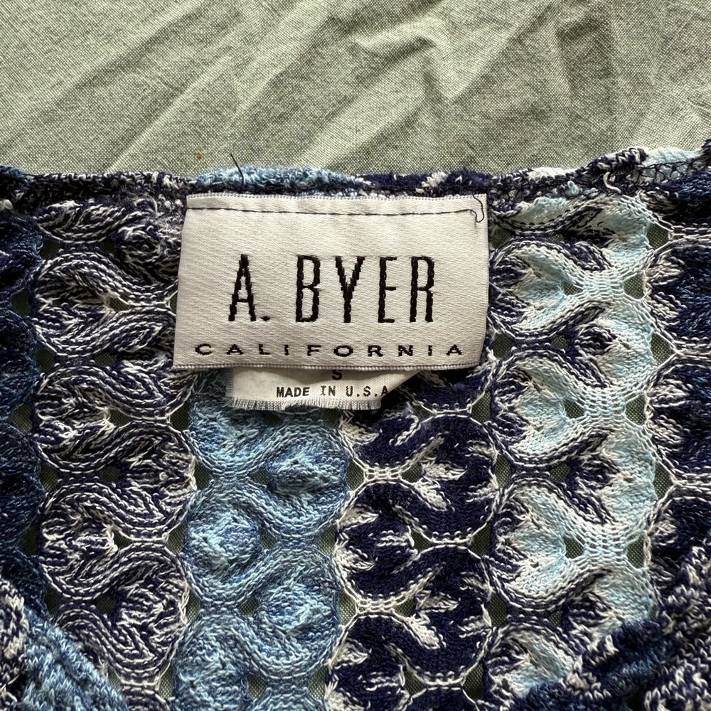 Vintage Blue Knit Top - Picture 2 of 3